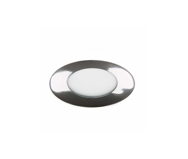 Empotrable aluminio color cromo serie apolo 9cm