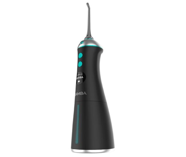 Cecotec irrigador bucal portátil bamba toothcare 1100 jet liberty. 6 modos de uso y 6 boquillas, pantalla led, capacidad 280 ml