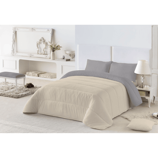 Enchimento nórdico Naturals 300 GRMS 300 gsm Cinzento Pedra 180 x 260 cm (Solteiro)