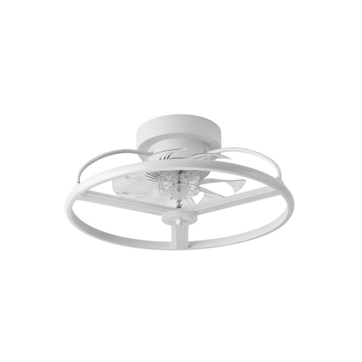 ventilador de tecto metálico cor branca série anuska 70cm