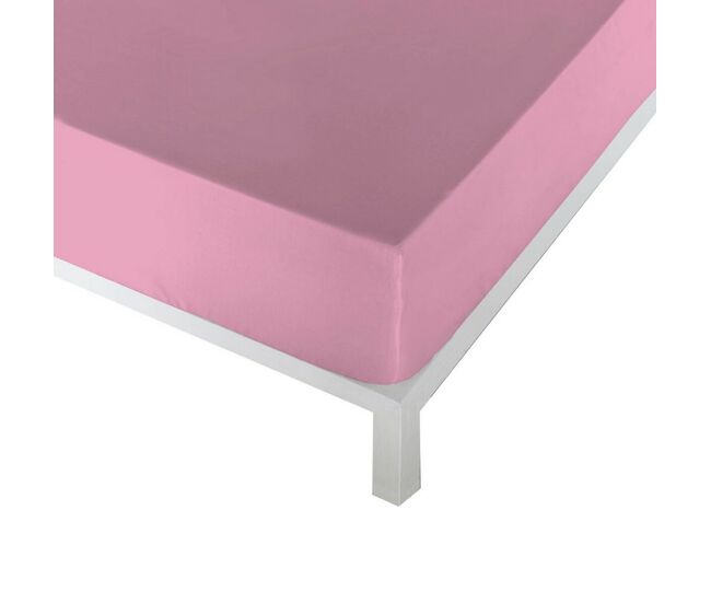 Sábana bajera ajustable naturals bajera (drap housse) rosa claro 90 x 190/200 cm (cama de 90)