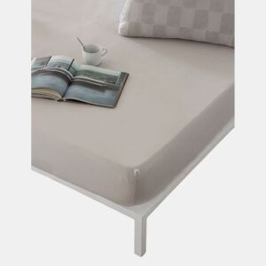 Lençol de baixo ajustável Naturals ELBA Cinzento claro 150 x 200 (Casal)