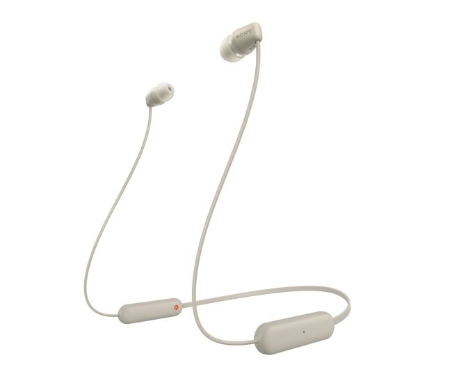 Auriculares bluetooth sony wi-c100 beige
