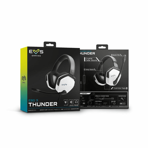 Auriculares com microfone Energy Sistem ESG 4 WHITE Thunder