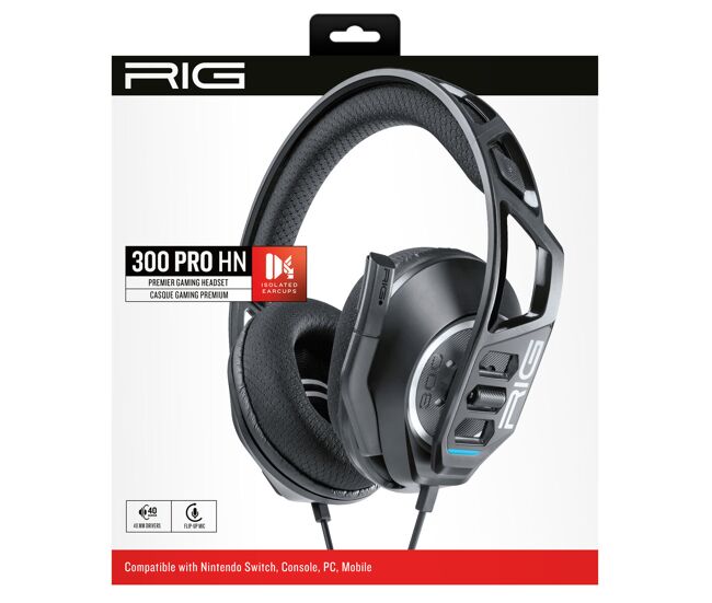 Auriculares nacon rig 300hn negro