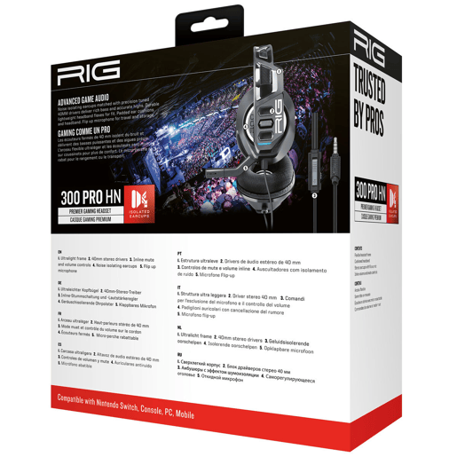 Auriculares Nacon RIG 300HN Preto