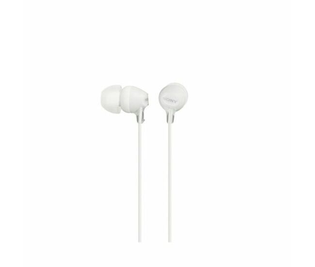 Auriculares sony mdr ex15lp in-ear blanco