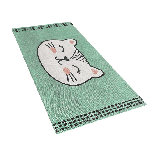 Tapetes para Crianças HOWRAH Verde claro 60 x 90 cm Algodão