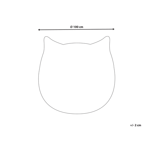Tapetes para Crianças KITTY Cinzento ø 100 cm