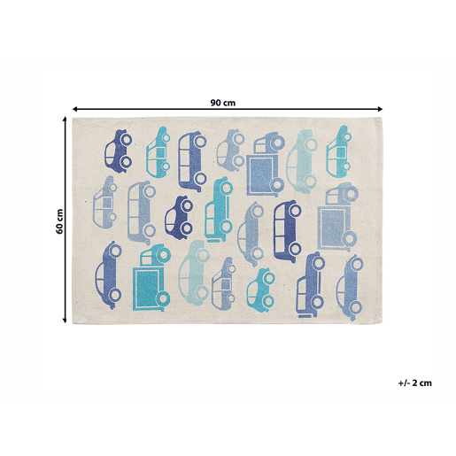 Tapetes para Crianças MADURAJ Azul 60 x 90 cm Algodão