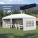 Carpa Plegable Tela Oxford, Acero Outsunny 585x295 Carpa Plegable Tela Oxford, Acero Outsunny 585x295 Blanco