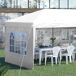 Carpa Plegable Tela Oxford, Acero Outsunny 585x295 Carpa Plegable Tela Oxford, Acero Outsunny 585x295 Blanco