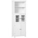 Alacena de Cocina MDF, Vidrio Templado HOMCOM, hogar - cocina 60 Alacena de Cocina MDF, Vidrio Templado HOMCOM, hogar - cocina 60 Blanco