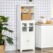 Alacena de Cocina MDF, Vidrio Templado HOMCOM, hogar - cocina 60 Alacena de Cocina MDF, Vidrio Templado HOMCOM, hogar - cocina 60 Blanco