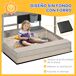 Arenero Infantil Madera de Abeto, Tela no Tejida, Poliéster Arenero Infantil Madera de Abeto, Tela no Tejida, Poliéster Gris
