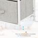 Cajonera MDF, acero, textil no tejido HOMCOM Cajonera MDF, acero, textil no tejido HOMCOM Blanco