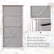 Cajonera MDF, acero, textil no tejido HOMCOM Cajonera MDF, acero, textil no tejido HOMCOM Blanco