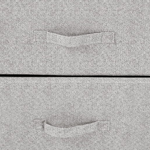 HOMCOM Cómoda com 4 Gavetas de Tecido Móvel de Arrumação Multifuncional para Dormitório Sala de Estar Corredor 45x30x92 cm Cinza e Branco
