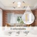 Ventilador de Techo Metal, MDF, Vidrio HOMCOM Ventilador de Techo Metal, MDF, Vidrio HOMCOM Blanco