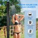 Ducha de Jardín Aleación de Zinc Outsunny Ducha de Jardín Aleación de Zinc Outsunny Negro