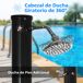 Ducha de Jardín Aleación de Zinc Outsunny Ducha de Jardín Aleación de Zinc Outsunny Negro
