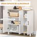 Aparador de Cocina HOMCOM, hogar - muebles de comedor 90 Aparador de Cocina HOMCOM, hogar - muebles de comedor 90 Blanco