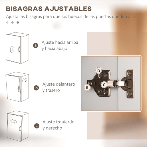 HOMCOM Aparador de 4 Portas, Móvel de Sala Estreito, Armário de Cozinha com Prateleiras Ajustáveis, para Cozinha, Entrada, Quarto, 60x30x171 cm, Branco