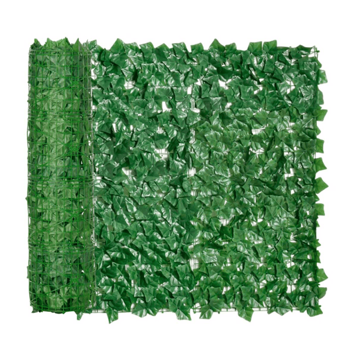 Outsunny Vedação Artificial em Rolo 3m Vedação de Privacidade para Balcão Jardim Exterior Planta Decorativa de Parede PE Verde