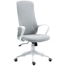 Vinsetto Cadeira de Escritório Giratória com Altura Ajustável Cadeira de Escritório Ergonómica com Apoio para os Braços Função de Inclinação e Encosto Alto para Sala de Estar Dormitório 62x56x110-119,5 cm Cinza