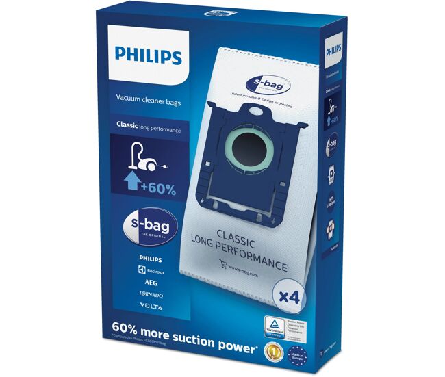 Bolsa de recambio para aspiradora philips fc8021/03 4 uds