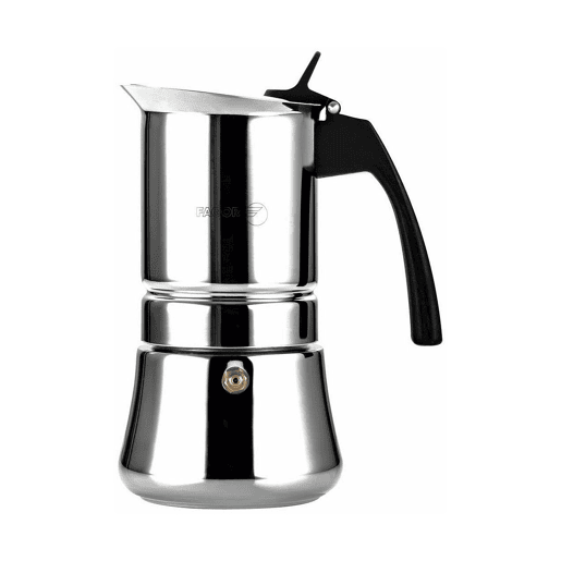 Cafeteira Italiana FAGOR Aço inoxidável 1810 Cromado (10 Kopjes)