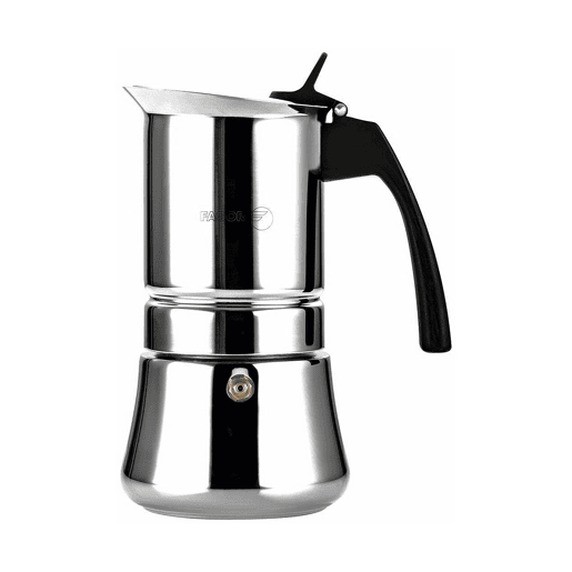 Cafeteira Italiana FAGOR Aço inoxidável 1810 Cromado (10 Kopjes)