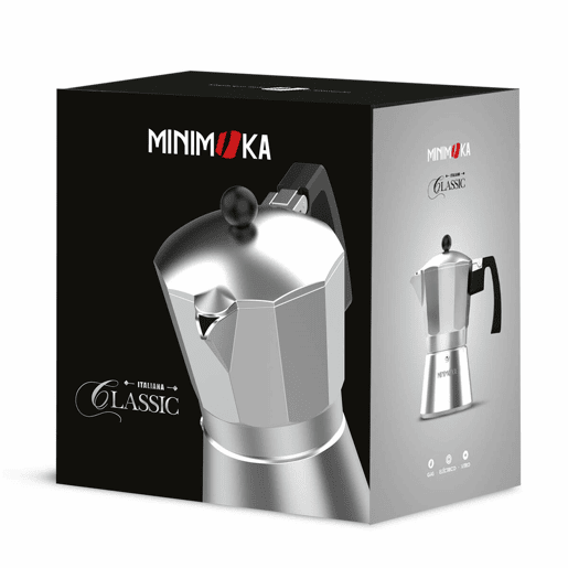 Cafeteira Italiana Taurus KCP9006 6T MINI MOKA Prateado Alumínio (6 Copos)