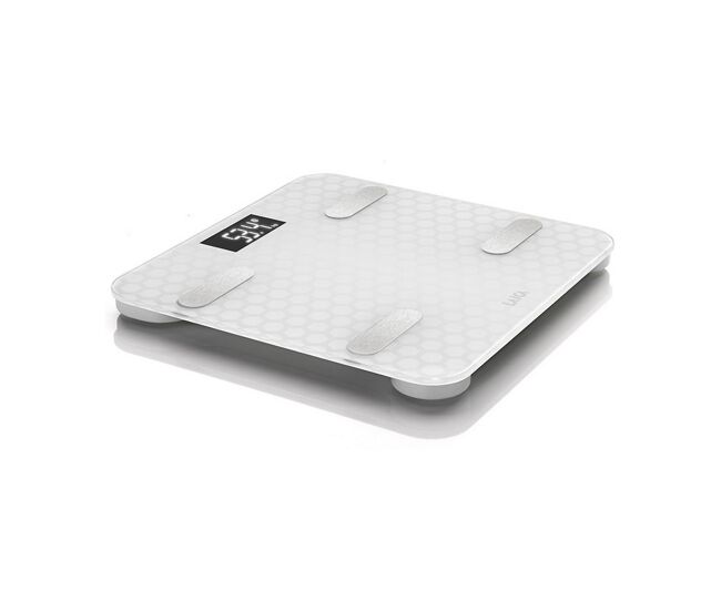 Báscula digital de baño laica ps7011 blanco vidrio