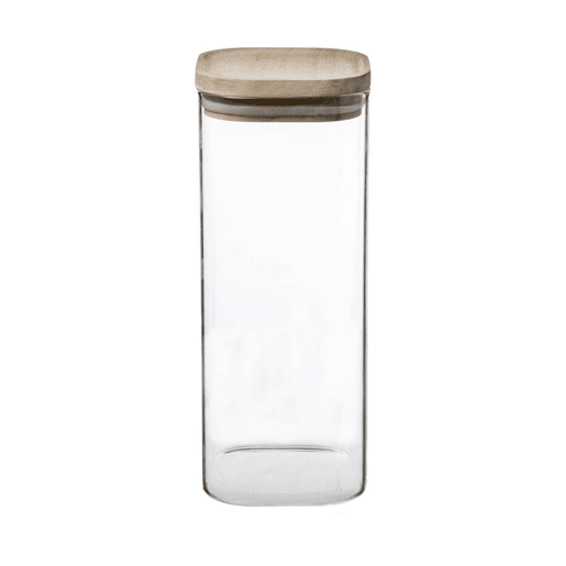 Conjunto de 3 Potes Secret de Gourmet Empilhável Transparente Vidro