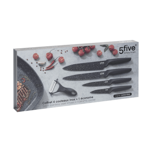 Conjunto de Facas Secret de Gourmet Descascador Cerâmica 5 Peças