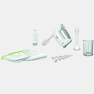 Batedeira de Mão Multifunções com Acessórios BOSCH ErgoMixx Beater Cinzento Branco 450 W