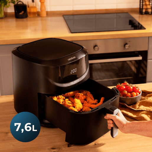 Cecotec Fritadeira dietética digital e compacta sem óleo de 7.6 L de capacidade, com tecnologia PerfectCook. Cecotec Fritadeira dietética digital e compacta sem óleo de 7.6 L de capacidade, com tecnologia PerfectCook.
