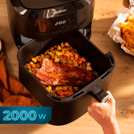 Cecotec Fritadeira dietética digital e compacta sem óleo de 7.6 L de capacidade, com tecnologia PerfectCook. Cecotec Fritadeira dietética digital e compacta sem óleo de 7.6 L de capacidade, com tecnologia PerfectCook.