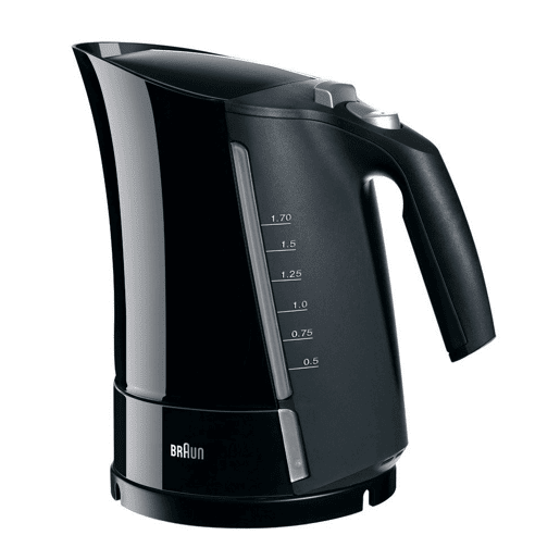 Chaleira de Água Elétrica com Luz LED Braun 533631 1,7 L Preto