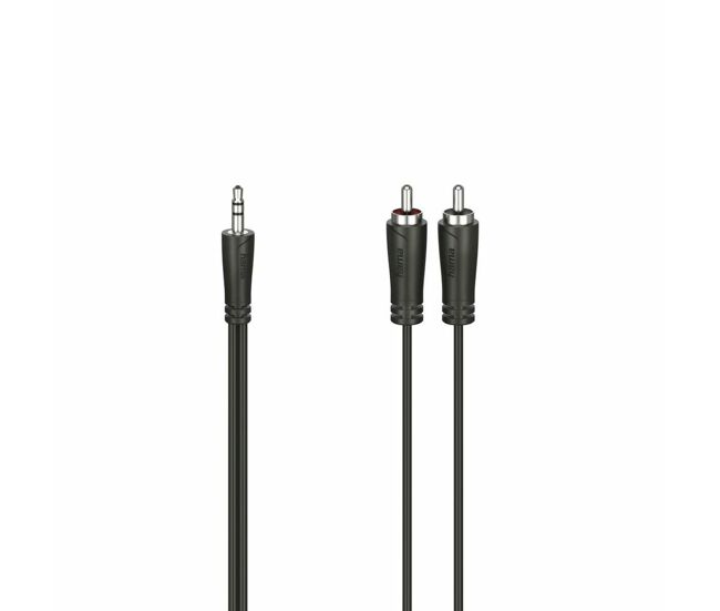 Cable audio jack a 2 rca hama 00205110 1,5 m negro