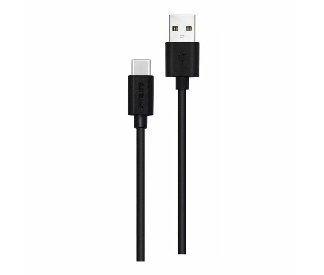 Cable usb a a usb c philips dlc3104a/00 carga rápida 1,2 m negro