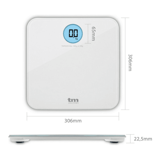 Balança digital para casa de banho TM Electron Branco