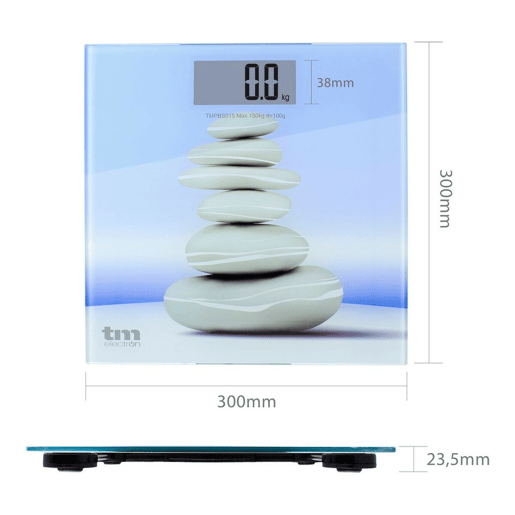 Balança digital para casa de banho TM Electron Zen Azul Slim (23 mm) Balança digital para casa de banho TM Electron Zen Azul Slim (23 mm)