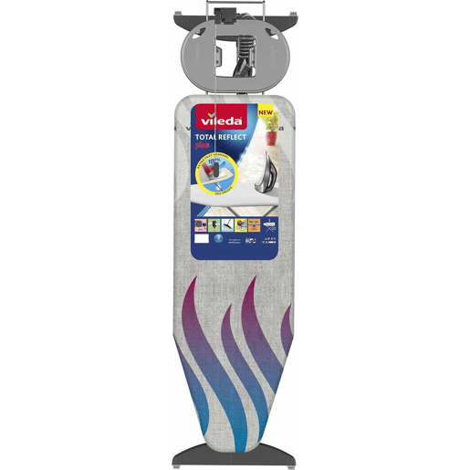 Tábua de Engomar Vileda Total Reflect Plus Cinzento Aço inoxidável (130 x 44 cm)