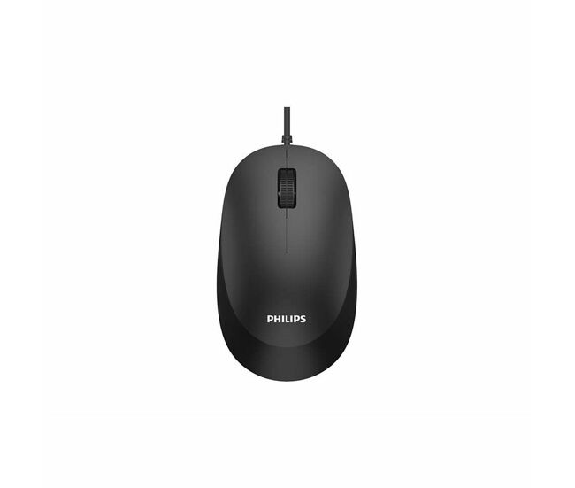 Ratón con cable y sensor óptico philips spk7207bl/00 1200 dpi