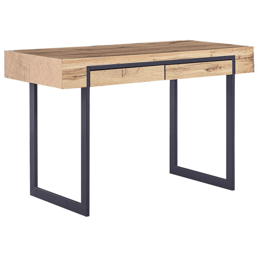 Secretária VIDA Castanho claro 120 cm 55 cm com arrumação