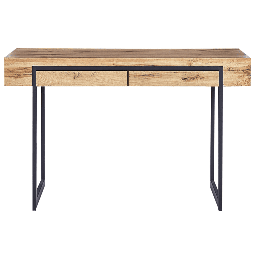 Secretária VIDA Castanho claro 120 cm 55 cm com arrumação