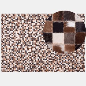 Tapete KONYA Castanho 160 x 230 cm Pele