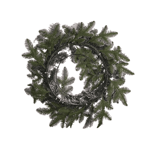Grinalda decorativa com efeito de neve e iluminação LED ? 70 cm SUNDO Grinalda decorativa com efeito de neve e iluminação LED ? 70 cm SUNDO